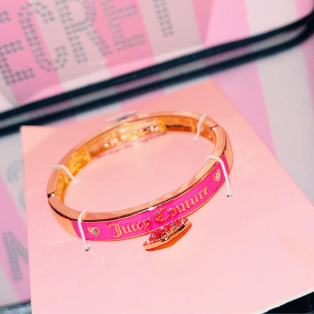 Juicy couture y2k pink and gold bracelet